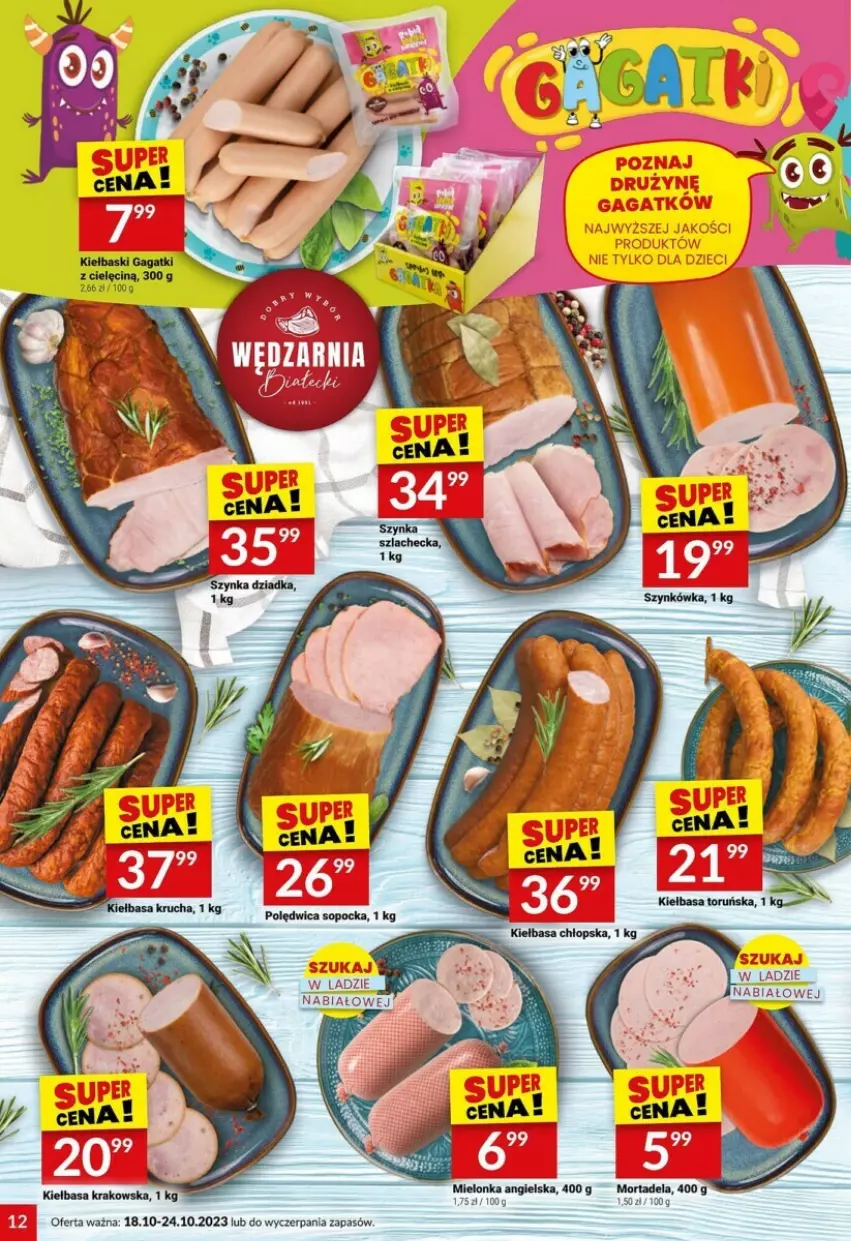 Gazetka promocyjna Twoj Market - ważna 18.10 do 24.10.2023 - strona 4 - produkty: Kiełbasa, Kiełbasa krakowska