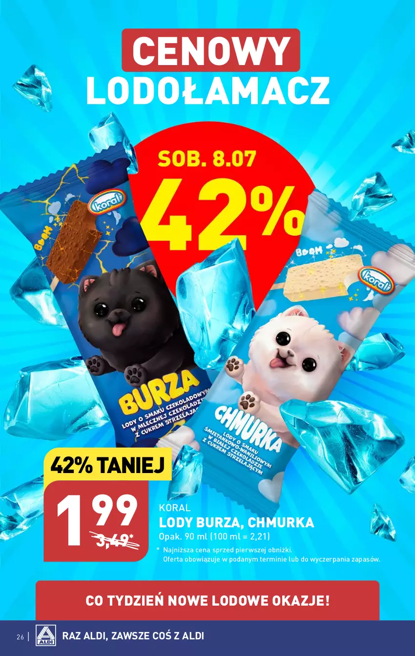 Gazetka promocyjna Aldi - Pełen katalog od 3.07 - ważna 03.07 do 08.07.2023 - strona 26 - produkty: Lody