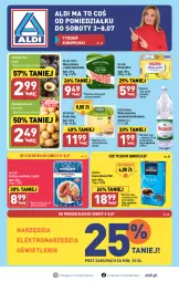 Gazetka promocyjna Aldi - Pełen katalog od 3.07 - Gazetka - ważna od 08.07 do 08.07.2023 - strona 1 - produkty: Mięso mielone z szynki, Mięso mielone, Sok, Mus, Gra, Hofburger, Kawa mielona, Kawa, Ziemniaki, Burger, Muszynianka, Morliny, Woda mineralna, Gouda, Woda, Masło, Kiełbasa, Mięso, Fa