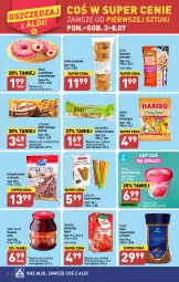 Gazetka promocyjna Aldi - Pełen katalog od 3.07 - Gazetka - ważna od 08.07 do 08.07.2023 - strona 8 - produkty: Piec, Tchibo, Kawa rozpuszczalna, Kupiec, Borówka, Orzeszki, Jutrzenka, Kawa, Wafle, Owsianka, Rurki, Baton, Donut, Orzeszki ziemne, Haribo, Ogród, Herbapol, Fa