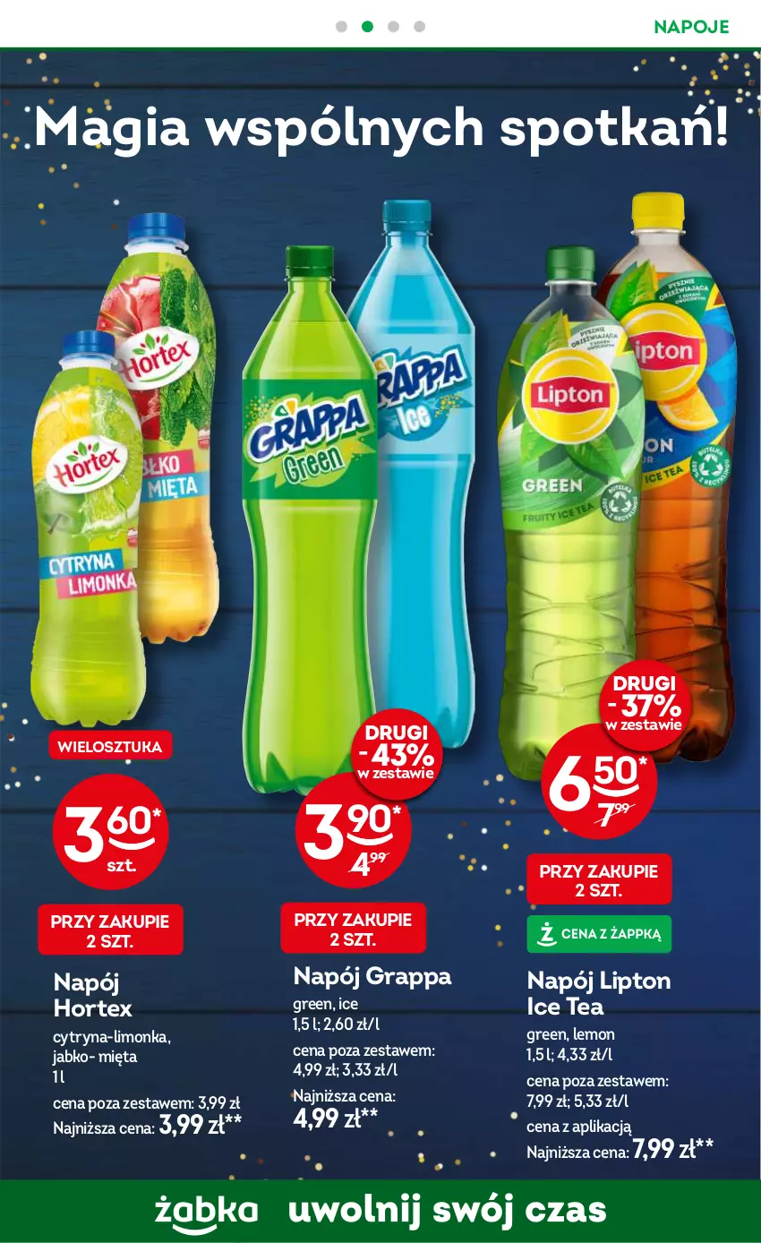 Gazetka promocyjna Żabka - ważna 20.11 do 03.12.2024 - strona 25 - produkty: Gra, Grappa, Hortex, Ice tea, Limonka, Lipton, Mięta, Napój, Napoje