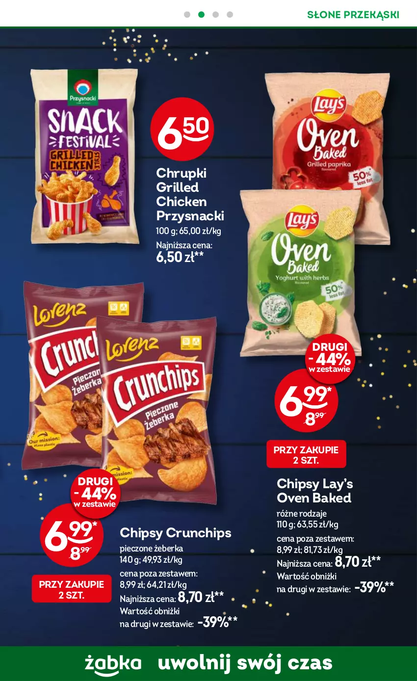 Gazetka promocyjna Żabka - ważna 20.11 do 03.12.2024 - strona 29 - produkty: Chipsy, Chrupki, Crunchips, Grill, Lay’s, Piec, Przysnacki