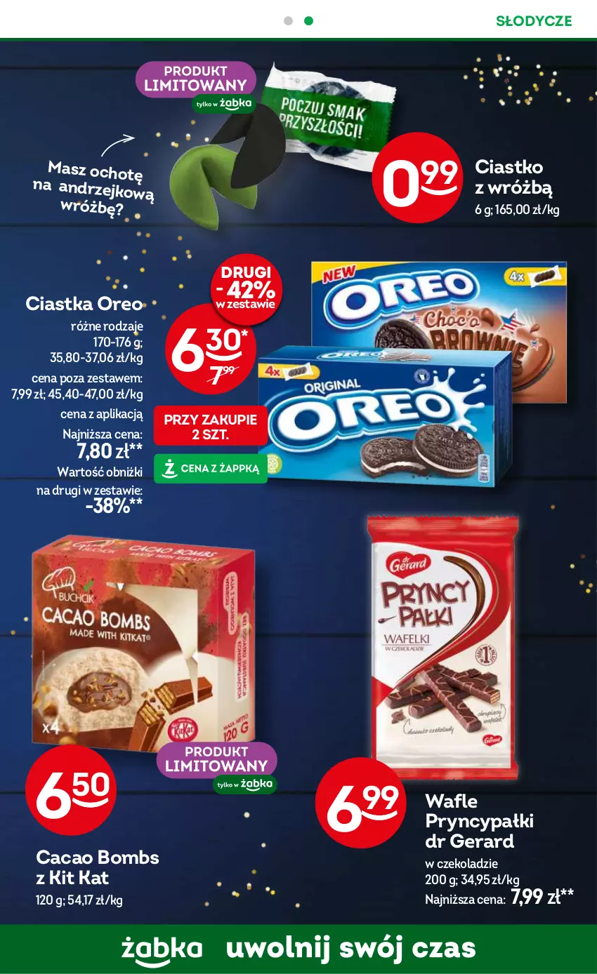 Gazetka promocyjna Żabka - ważna 20.11 do 03.12.2024 - strona 33 - produkty: Ciastka, Dr Gerard, Kit Kat, Oreo, Wafle