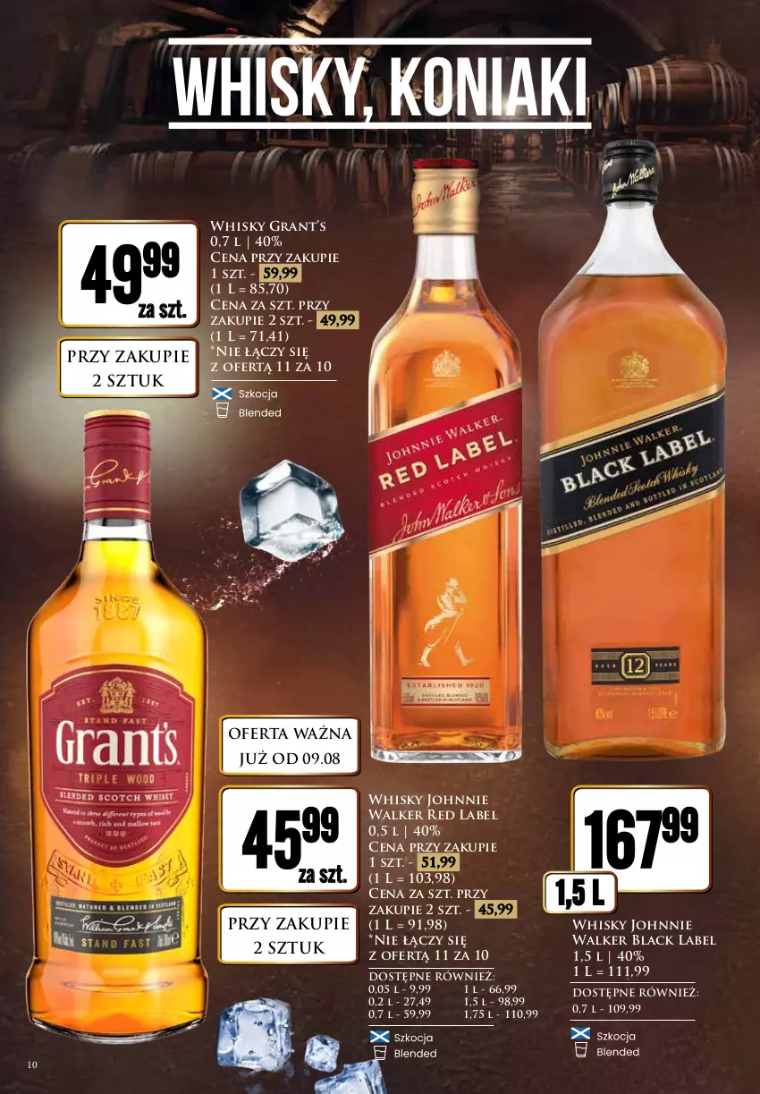 Gazetka promocyjna Dino - Katalog alkoholowy / sierpień 2024 - ważna 09.08 do 17.08.2024 - strona 10 - produkty: Gra, Johnnie Walker, Lack, Whisky