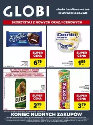 Gazetka promocyjna Carrefour - Gazetka Globi - Gazetka - ważna od 02.03 do 02.03.2026 - strona 1 - produkty: Piwa, Piwo, Piec, Ser, Gra, Serek, Czekolada, Tymbark, Danio, Owoce, Napój, Fa