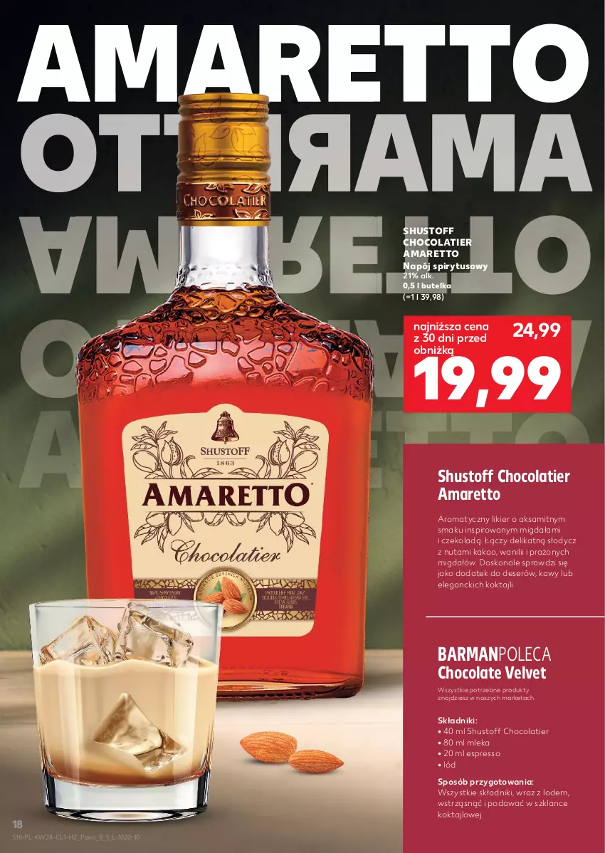 Gazetka promocyjna Kaufland - Barek Kauflandu - ważna 11.06 do 24.06.2026 - strona 18 - produkty: Aksam, Deser, Kakao, Likier, Napój, Ser, Velvet