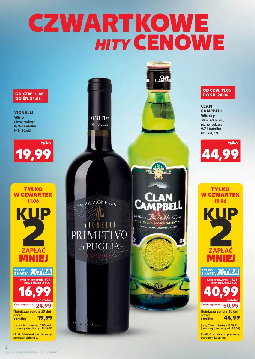 Gazetka promocyjna Kaufland - Barek Kauflandu - ważna 11.06 do 24.06.2026 - strona 2 - produkty: Bell, Whisky, Wino