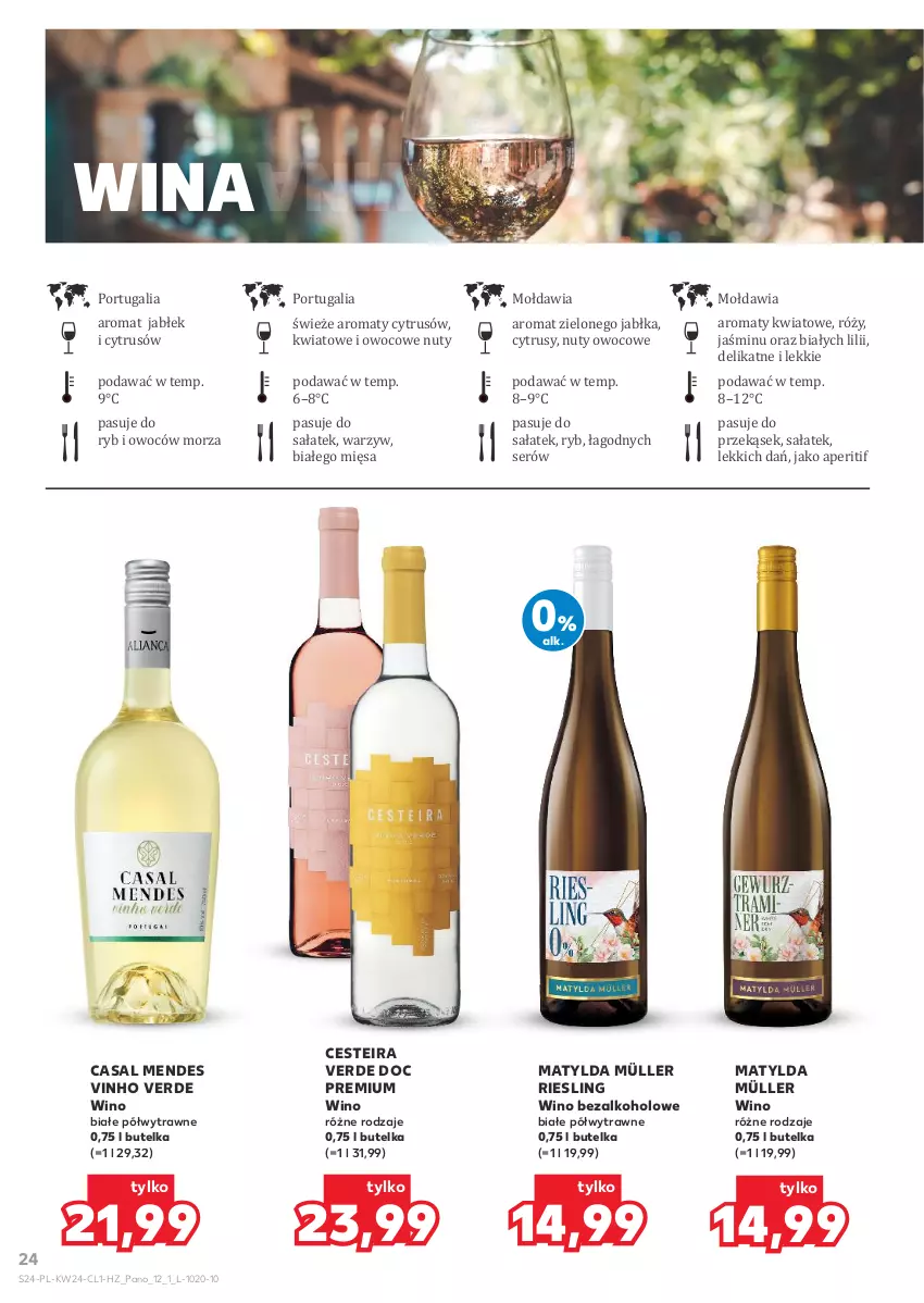 Gazetka promocyjna Kaufland - Barek Kauflandu - ważna 11.06 do 24.06.2026 - strona 24 - produkty: Jabłka, Müller, Nuty, Por, Sałat, Ser, Wino, Wino bezalkoholowe, Wino białe