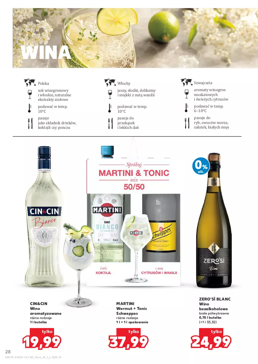Gazetka promocyjna Kaufland - Barek Kauflandu - ważna 11.06 do 24.06.2026 - strona 28 - produkty: Martini, Mus, Sałat, Schweppes, Sok, Wino, Wino bezalkoholowe