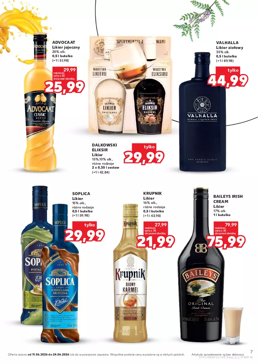 Gazetka promocyjna Kaufland - Barek Kauflandu - ważna 11.06 do 24.06.2026 - strona 7 - produkty: Advocaat, Krupnik, Likier, Likier jajeczny, Soplica