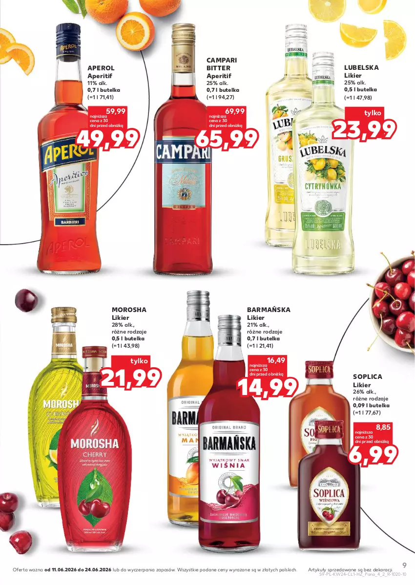 Gazetka promocyjna Kaufland - Barek Kauflandu - ważna 11.06 do 24.06.2026 - strona 9 - produkty: Aperol, Likier, Soplica