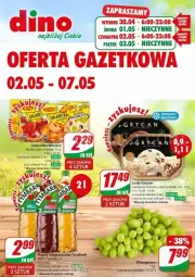 Gazetka promocyjna Dino - Gazetka - ważna od 07.05 do 07.05.2024 - strona 1 - produkty: JBL, Gry, Winiary, Lody, Galaretka, Tymbark, Napój niegazowany, Wino, Gala, Napój