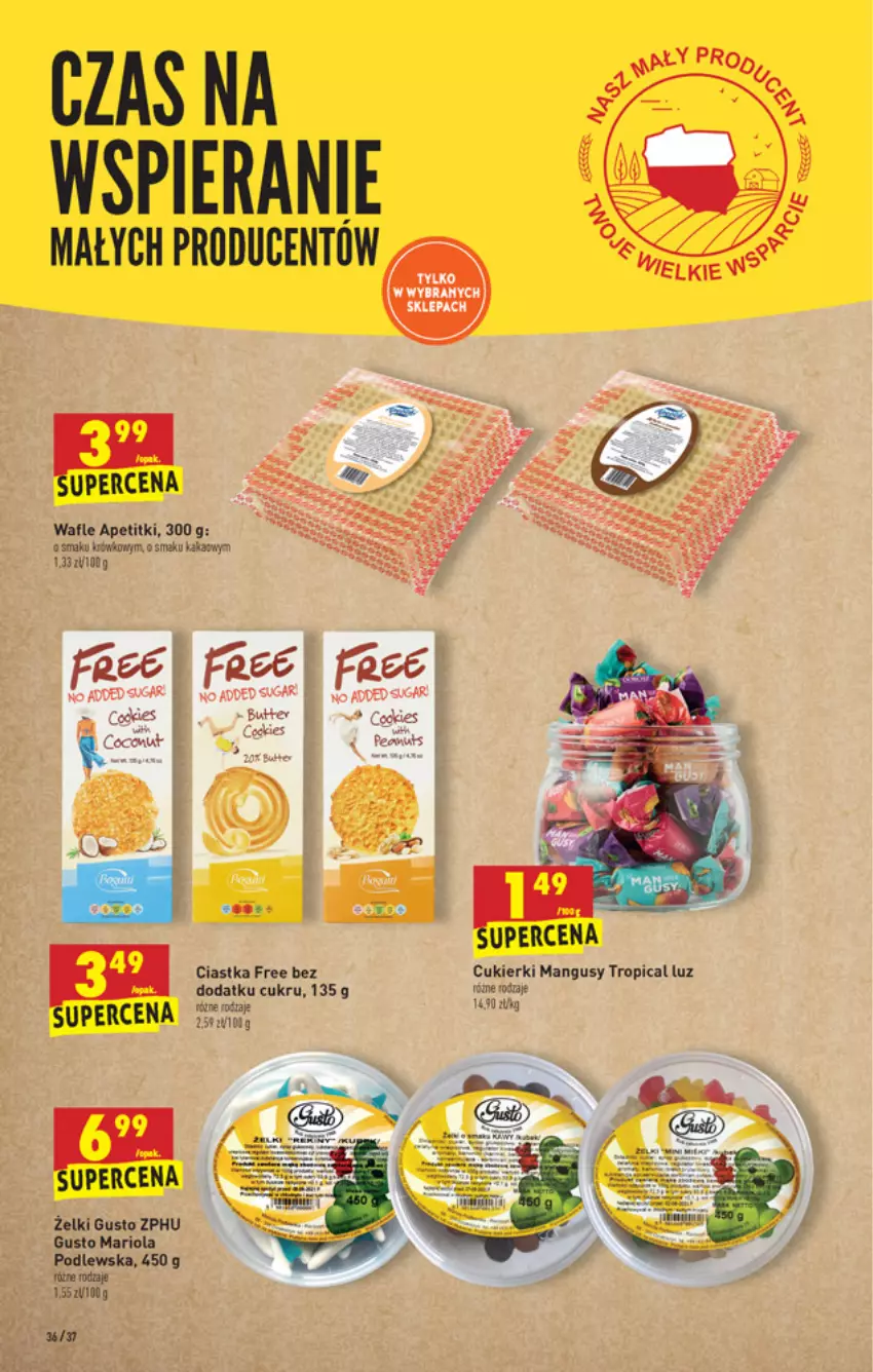 Gazetka promocyjna Biedronka - W tym tygodniu - ważna 15.07 do 21.07.2021 - strona 36 - produkty: Ciastka, Cukier, Cukierki, Fa, Kakao, Tropical, Wafle