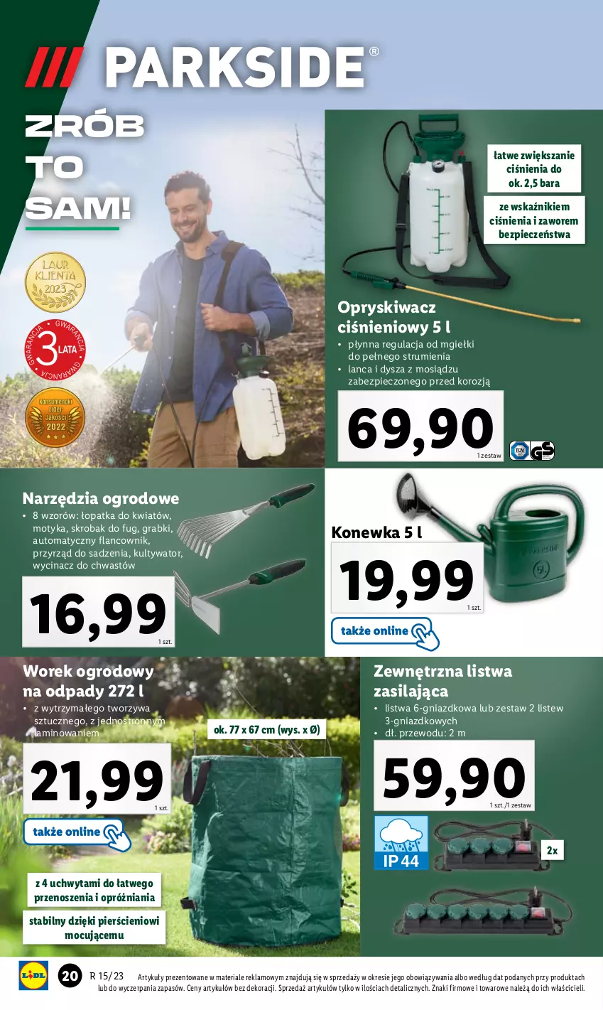 Gazetka promocyjna Lidl - GAZETKA - ważna 11.04 do 15.04.2023 - strona 22 - produkty: Gra, Konewka, Listwa, Piec, Rum, Zestaw narzędzi