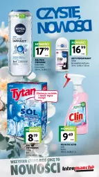 Gazetka promocyjna Intermarche - Katalog Nowości - Gazetka - ważna od 30.04 do 30.04.2026 - strona 11 - produkty: Nivea Men, Sól, Pur, Clin, Lack, Tytan, Płyn do szyb, Antyperspirant, Nivea