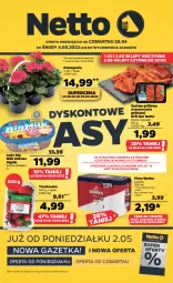 Gazetka promocyjna Netto - Gazetka spożywcza 28.04-4.05 - Gazetka - ważna od 04.05 do 04.05.2022 - strona 1 - produkty: Piwa, Piwo, Gra, Big Milk, Warka, Lody, Algida, Grill, LG