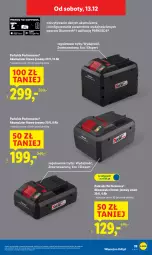 Gazetka promocyjna Lidl - GAZETKA - Gazetka - ważna od 14.12 do 14.12.2025 - strona 47 - produkty: Parkside, Akumulator