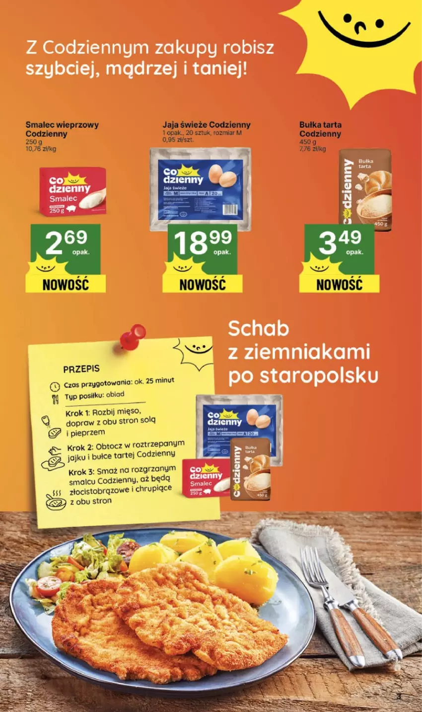 Gazetka promocyjna Delikatesy Centrum - Franczyza DC45 Czwartek - ważna 06.11 do 12.11.2025 - strona 3 - produkty: Jaja, Mięso, Pieprz, Smalec
