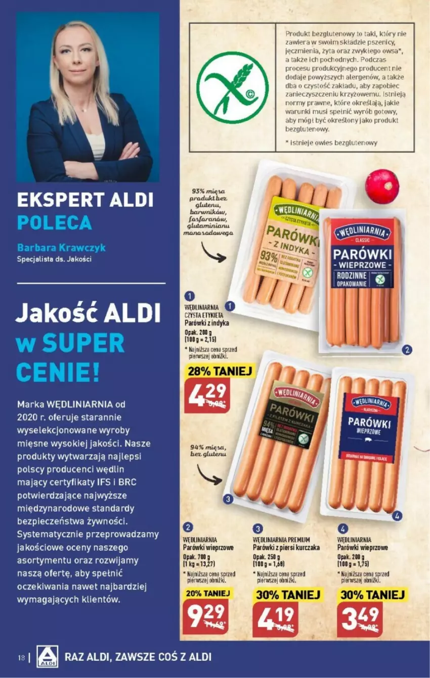 Gazetka promocyjna Aldi - ważna 28.08 do 02.09.2023 - strona 10 - produkty: Kosz, Kurczak, Mus, Parówki, Piec, Sok