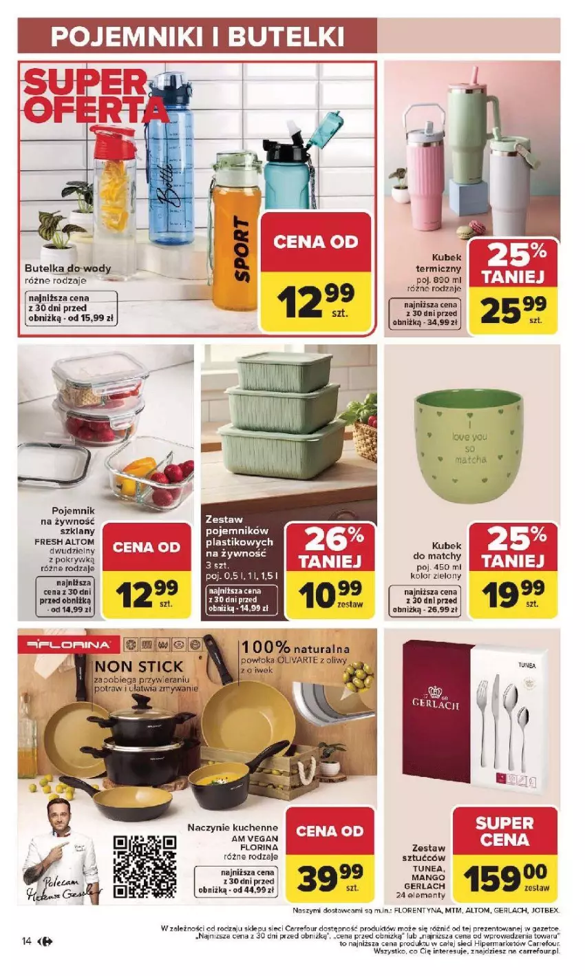 Gazetka promocyjna Carrefour - Gazetka Łap super okazje od poniedziałku! - ważna 19.01 do 31.01.2026 - strona 14 - produkty: Fa, Kubek, Pojemnik, Por, Ser