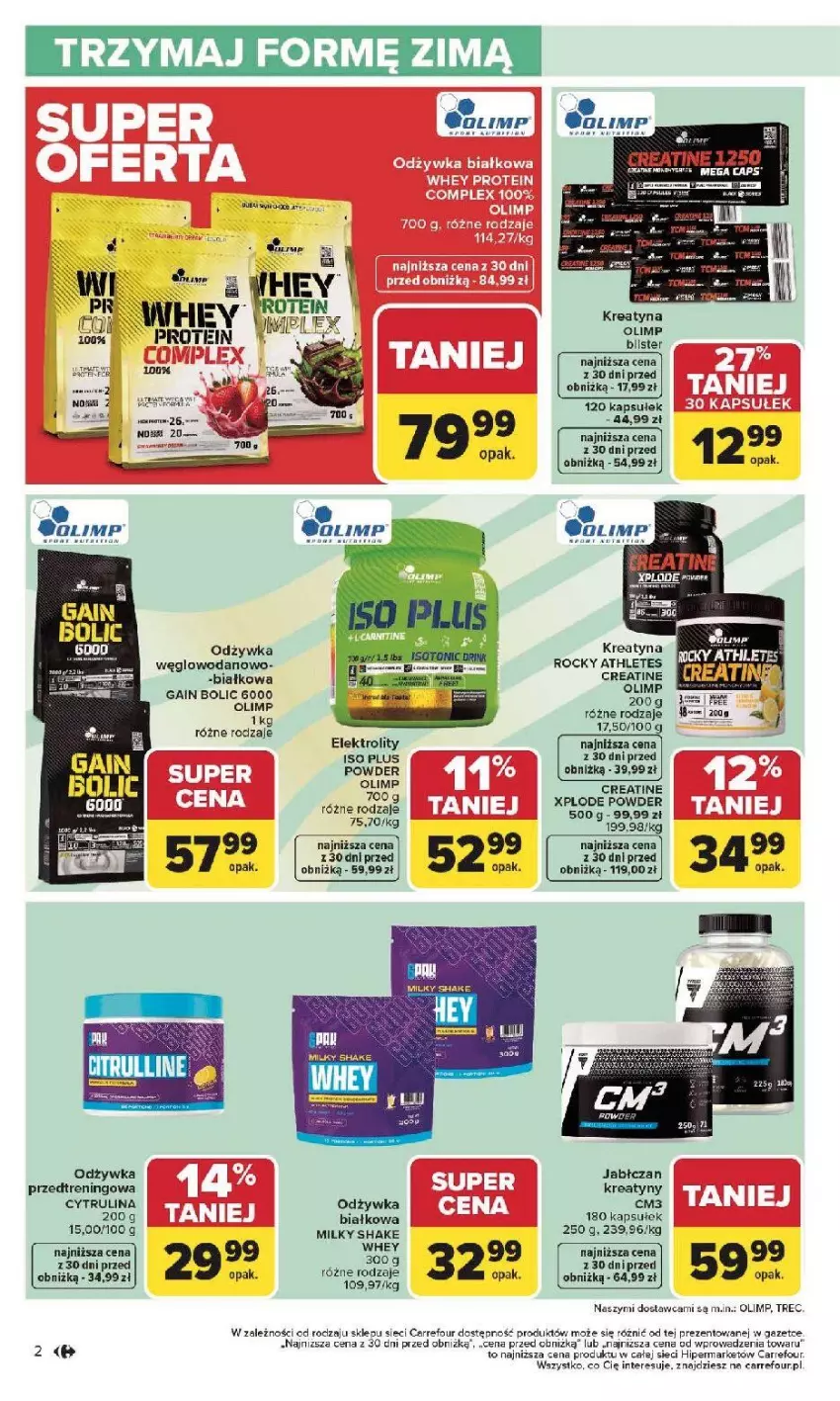 Gazetka promocyjna Carrefour - Gazetka Łap super okazje od poniedziałku! - ważna 19.01 do 31.01.2026 - strona 2 - produkty: AEG, Fa, LG, Lion, Odżywka, Woda