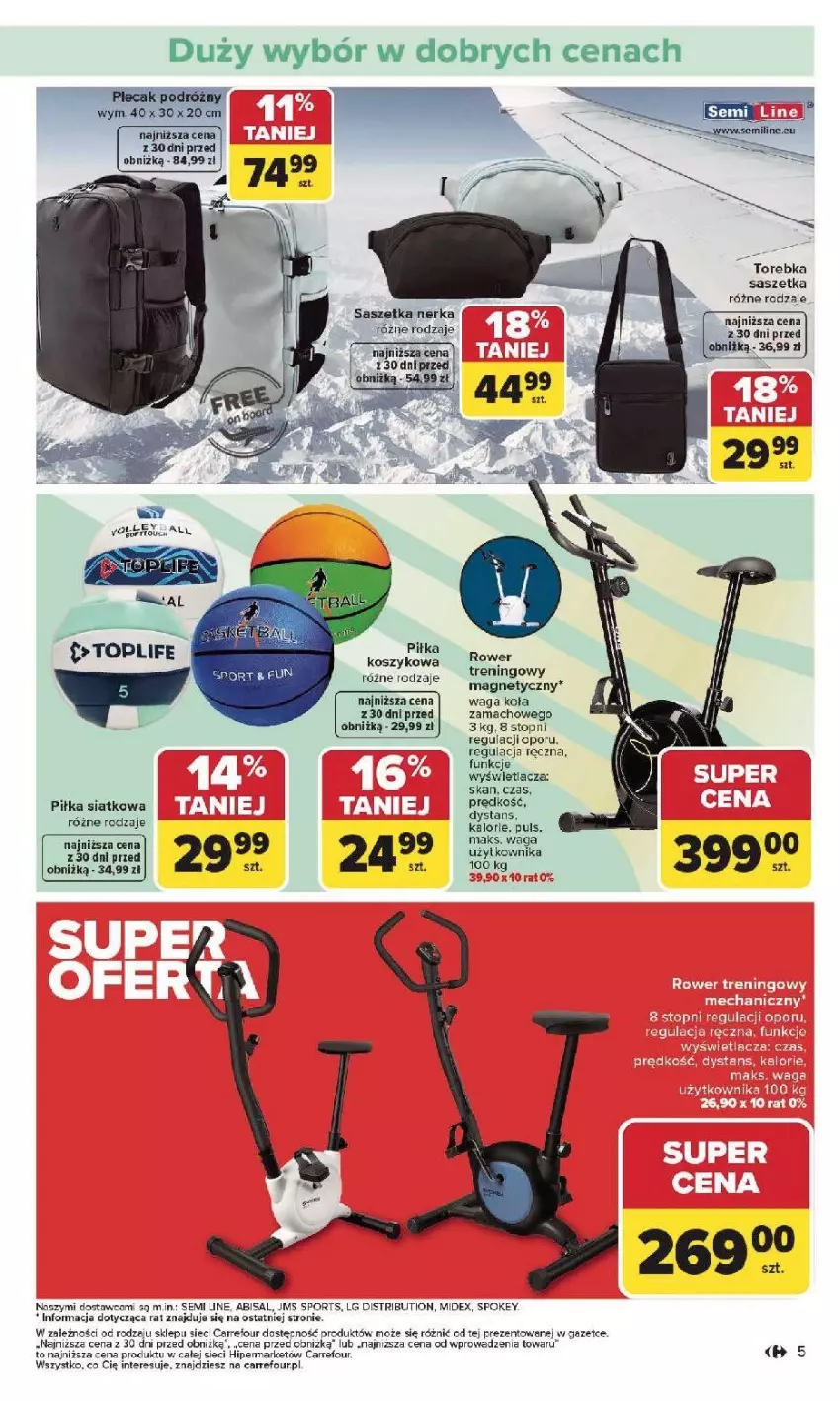 Gazetka promocyjna Carrefour - Gazetka Łap super okazje od poniedziałku! - ważna 19.01 do 31.01.2026 - strona 5 - produkty: Kosz, Por, Ser, Top, Torebka, Waga