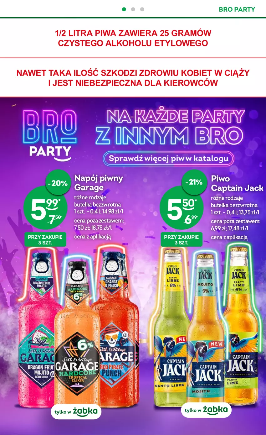 Gazetka promocyjna Żabka - ważna 05.07 do 18.07.2023 - strona 24 - produkty: Captain Jack, Gra, Napój, Piec, Piwa, Piwo