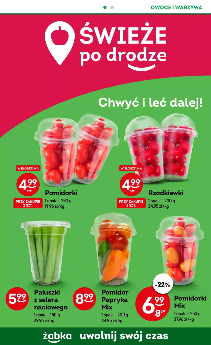 Gazetka promocyjna Żabka - ważna 05.07 do 18.07.2023 - strona 42 - produkty: Owoce, Papryka, Pomidorki, Warzywa
