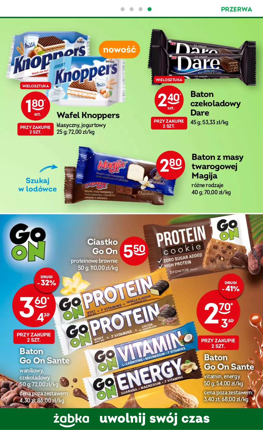 Gazetka promocyjna Żabka - ważna 05.07 do 18.07.2023 - strona 53 - produkty: Baton, Brownie, Jogurt, Knoppers, Magija, Sante