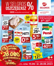 Gazetka promocyjna Selgros - Oferta spożywcza - Gazetka - ważna od 28.06 do 28.06.2023 - strona 1 - produkty: Kurczak, Persil, Raffaello, Napoje, Olej rzepakowy, Kabanos, Woda, Olej, LG, Fa