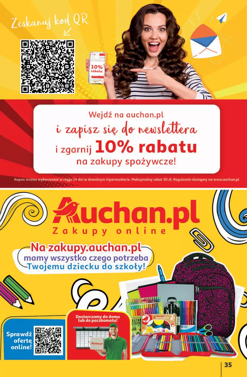 Gazetka promocyjna Auchan - Szkoła oszczędzania Hipermarkety 25-31.08 - ważna 25.08 do 31.08.2022 - strona 35