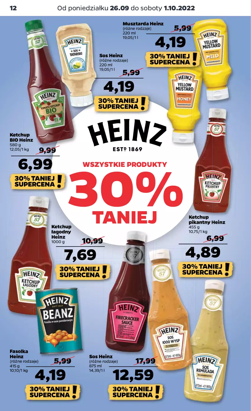 Gazetka promocyjna Netto - Artykuły spożywcze - ważna 26.09 do 01.10.2022 - strona 12 - produkty: Cif, Fa, Gra, Heinz, Ketchup, Lack, Mus, Musztarda, Sos