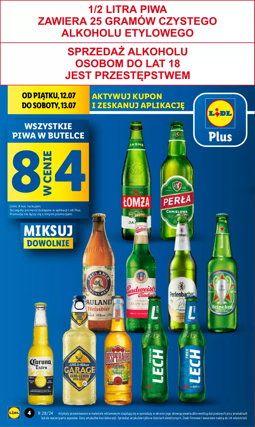 Gazetka promocyjna Lidl - GAZETKA - ważna 11.07 do 13.07.2024 - strona 6 - produkty: Piwa