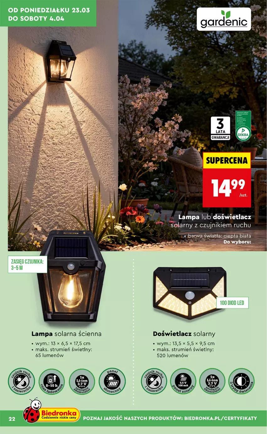 Gazetka promocyjna Biedronka - Gazetka - ważna 23.03 do 30.03.2026 - strona 22 - produkty: Lampa, Rum