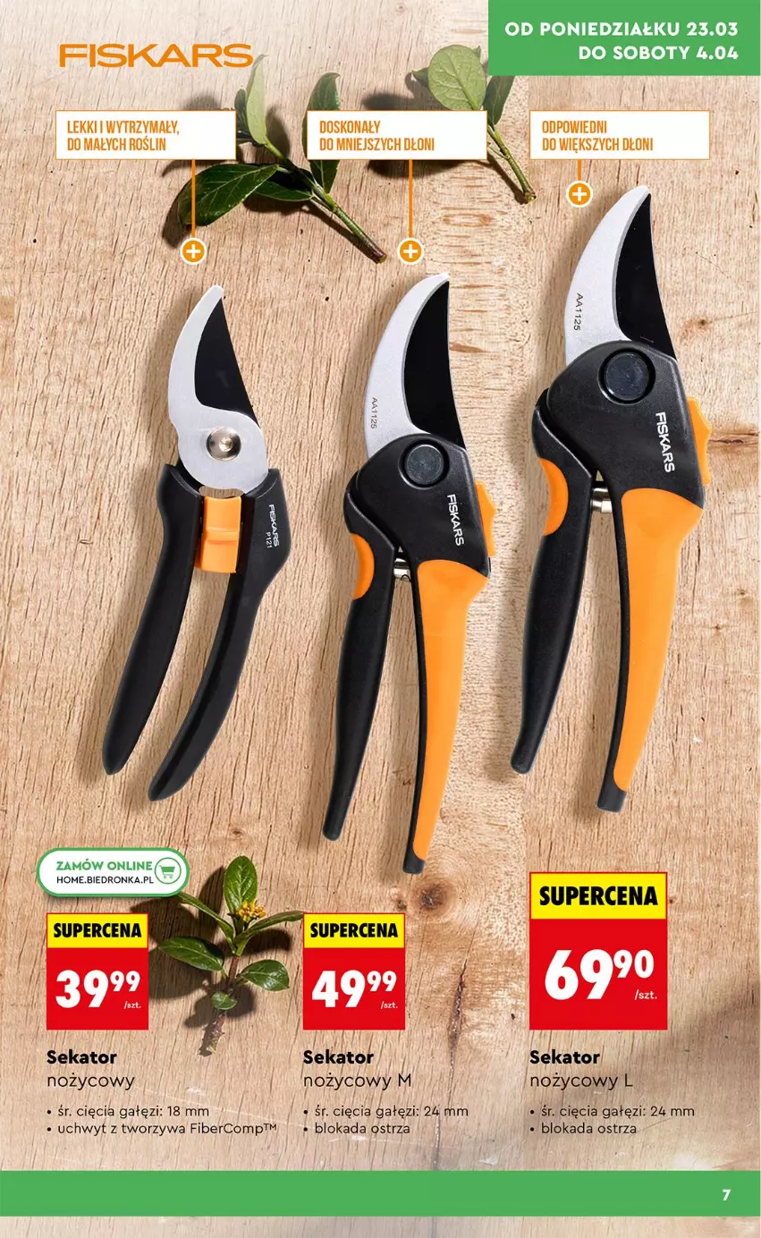 Gazetka promocyjna Biedronka - Gazetka - ważna 23.03 do 30.03.2026 - strona 7 - produkty: Noż, Sekator