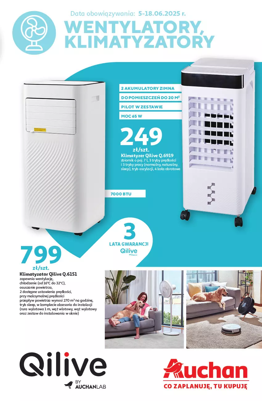 Gazetka promocyjna Auchan - Wentylatory Hipermarket - ważna 05.06 do 18.06.2025 - strona 1 - produkty: Rura