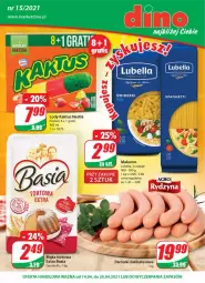 Gazetka promocyjna Dino - Gazetka - Gazetka - ważna od 20.04 do 20.04.2021 - strona 1 - produkty: Lubella, JBL, Gra, Bell, Parówki, Kaktus, Lody, Mąka, Basia, Bella, Mąka tortowa