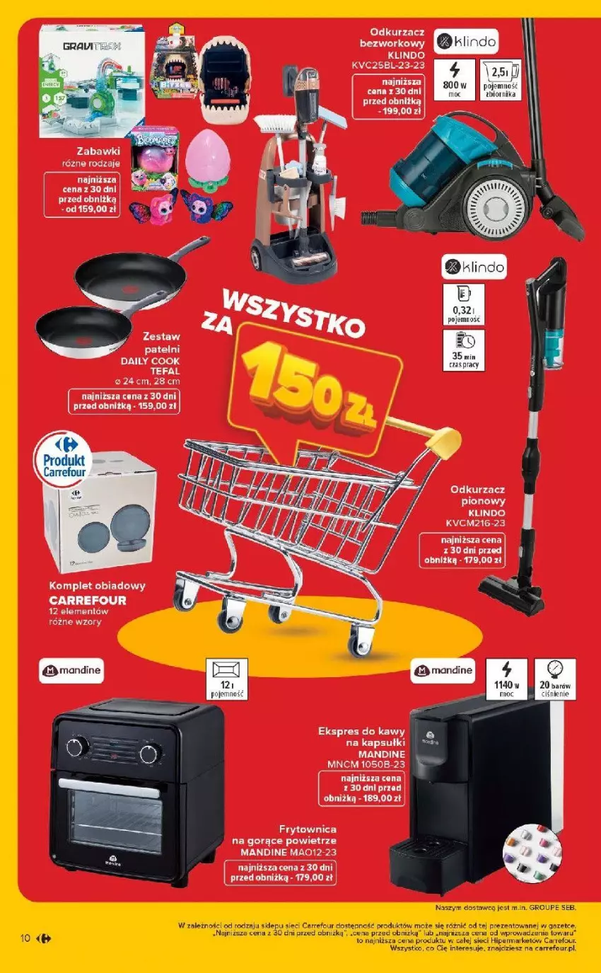 Gazetka promocyjna Carrefour - Gazetka Wyprzedaż na MAXA - ważna 05.01 do 17.01.2026 - strona 10 - produkty: Fa, Odkurzacz, Tefal