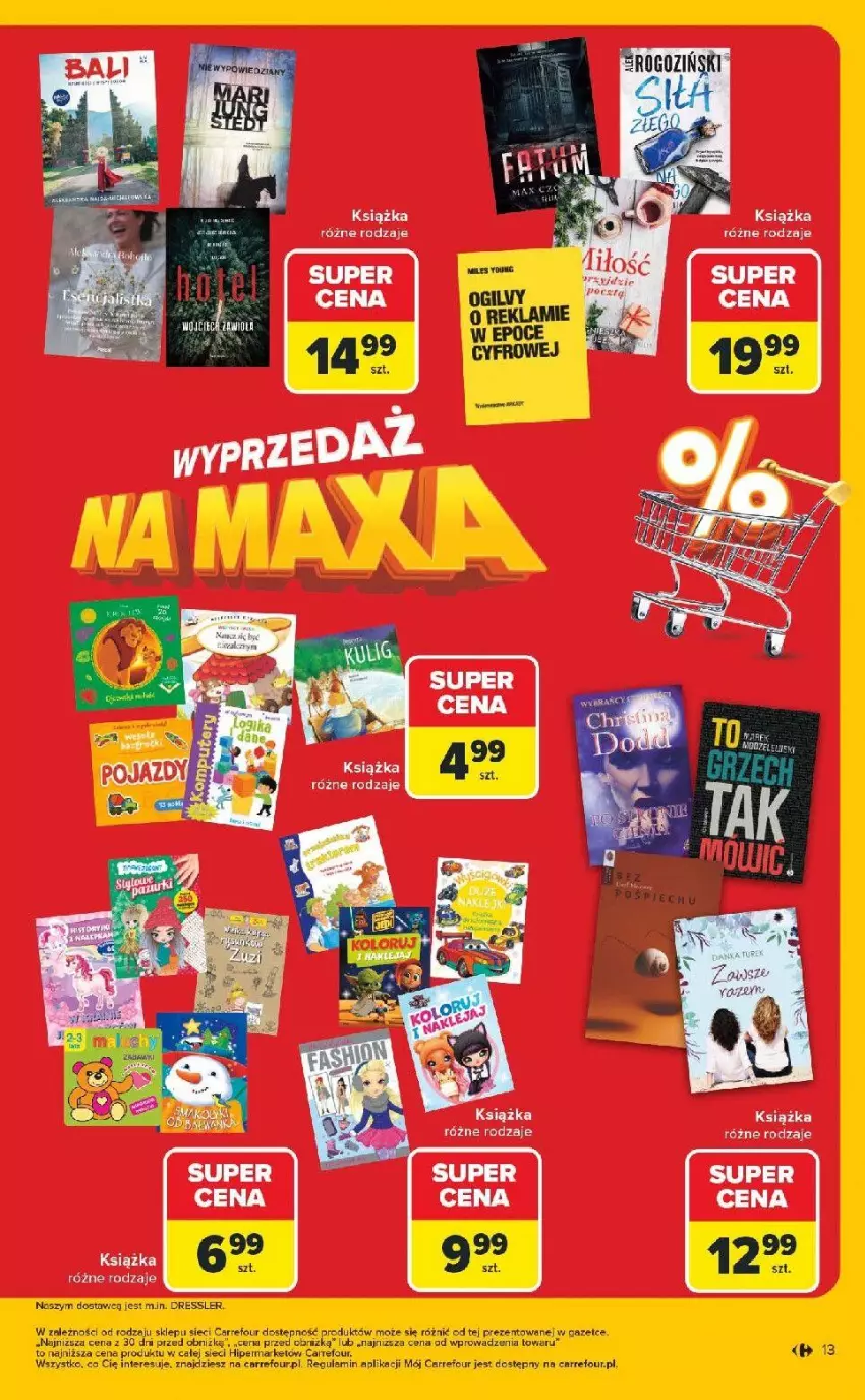 Gazetka promocyjna Carrefour - Gazetka Wyprzedaż na MAXA - ważna 05.01 do 17.01.2026 - strona 13 - produkty: Dres, Książka