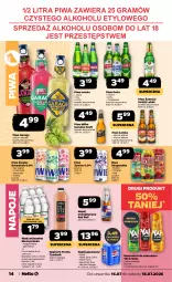 Gazetka promocyjna Netto - Od Czwartku - Gazetka - ważna od 18.07 do 18.07.2026 - strona 14 - produkty: Piwa, Piwo, Por, Mus, Gin, Gra, Napój energetyczny, Red Bull, Mirinda, Napoje, Desperados, Perła, Pepsi, Muszynianka, Napój gazowany, Tymbark, Woda mineralna, Woda, Napój, Melon, Mięta