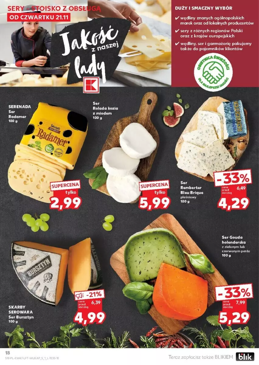 Gazetka promocyjna Kaufland - ważna 21.11 do 27.11.2024 - strona 10 - produkty: Gouda, Pesto, Pojemnik, Radamer, Rolada, Ser