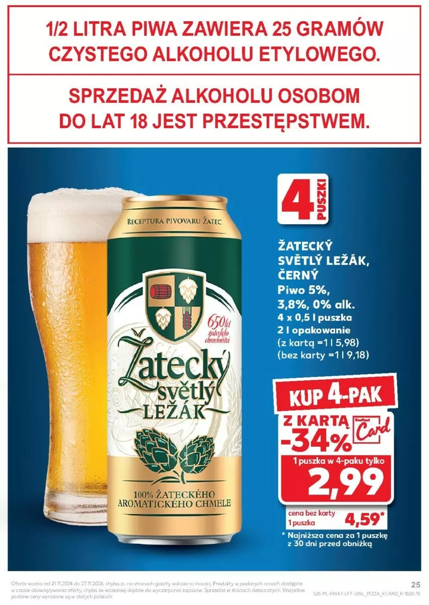 Gazetka promocyjna Kaufland - ważna 21.11 do 27.11.2024 - strona 18 - produkty: Piwo