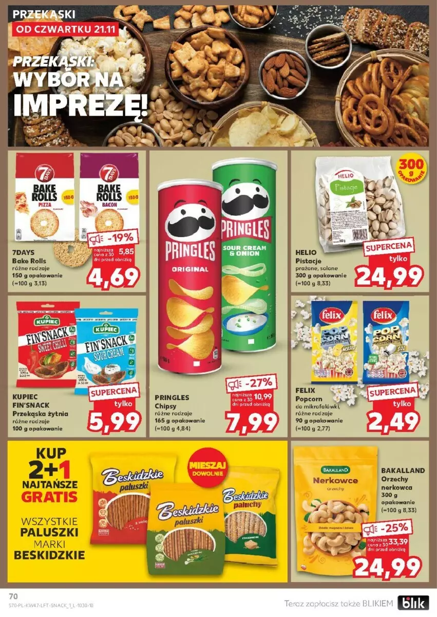 Gazetka promocyjna Kaufland - ważna 21.11 do 27.11.2024 - strona 68 - produkty: Bakalland, Bake Rolls, Beskidzki, Chipsy, Fa, Pringles