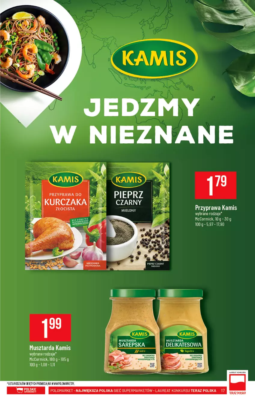 Gazetka promocyjna PoloMarket - Gazetka pomocyjna - ważna 01.09 do 07.09.2021 - strona 17 - produkty: Kamis, Kurczak, Laur, Mus, Musztarda, Pieprz, Tera