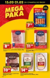 Gazetka promocyjna Biedronka - od Czwartku - Gazetka - ważna od 21.02 do 21.02.2024 - strona 38 - produkty: Kiełbasa krakowska, Parówki, Szynka, Boczek, Kiełbasa, Berlinki