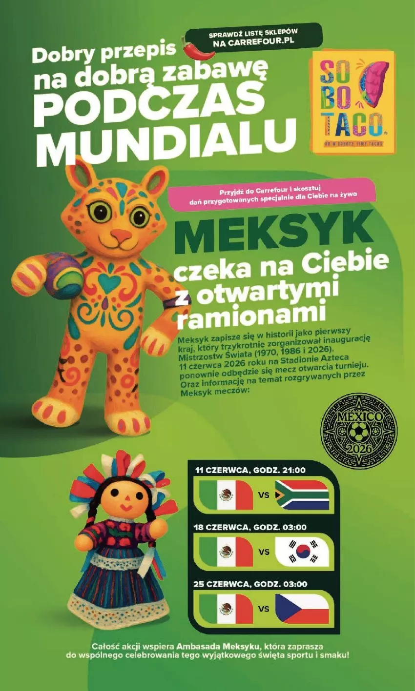 Gazetka promocyjna Carrefour - Gazetka Kuchnia meksykańska w SUMIE przez cały rok - ważna 15.06 do 28.06.2026 - strona 16 - produkty: Por, Sport