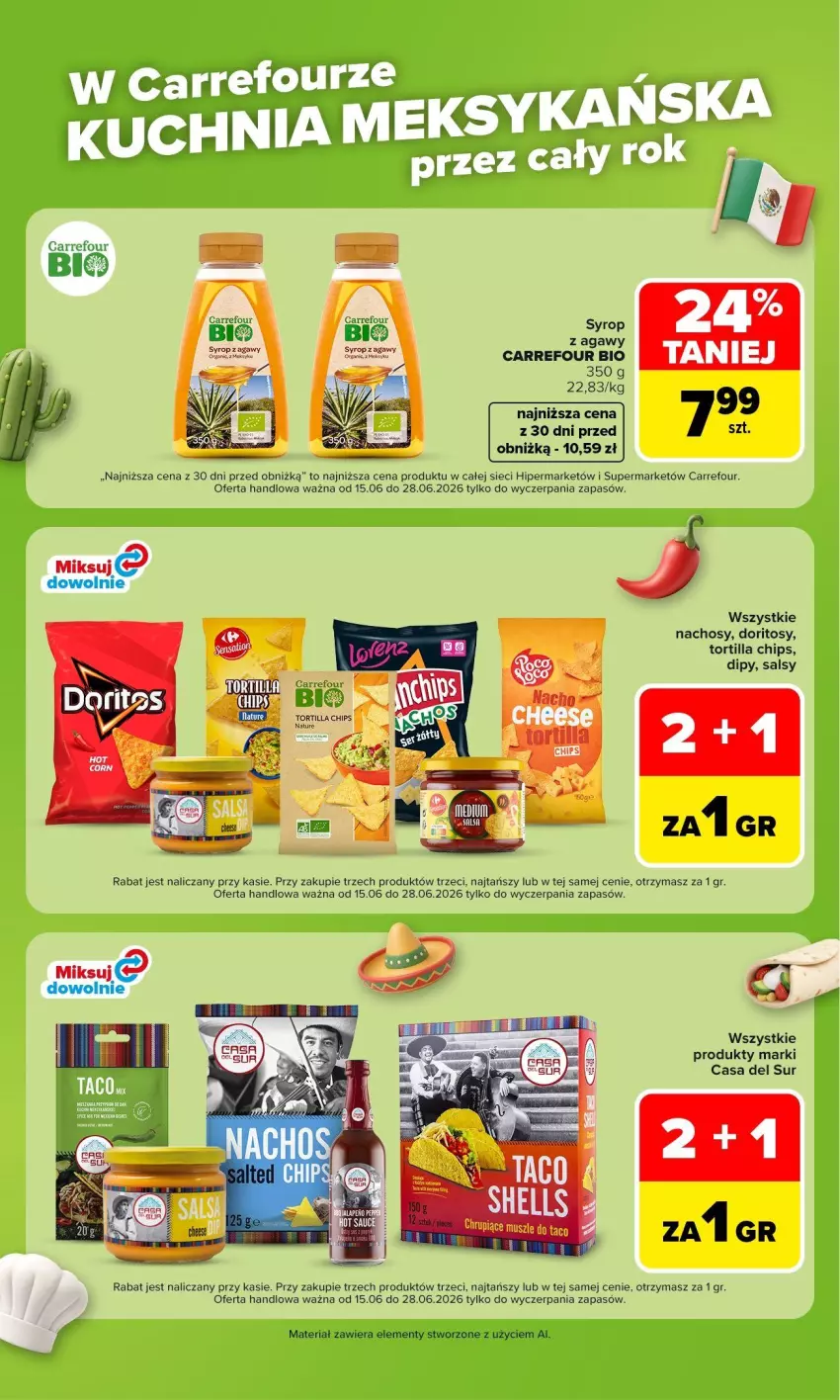 Gazetka promocyjna Carrefour - Gazetka Kuchnia meksykańska w SUMIE przez cały rok - ważna 15.06 do 28.06.2026 - strona 2 - produkty: Fa, Tortilla, Tortilla Chips
