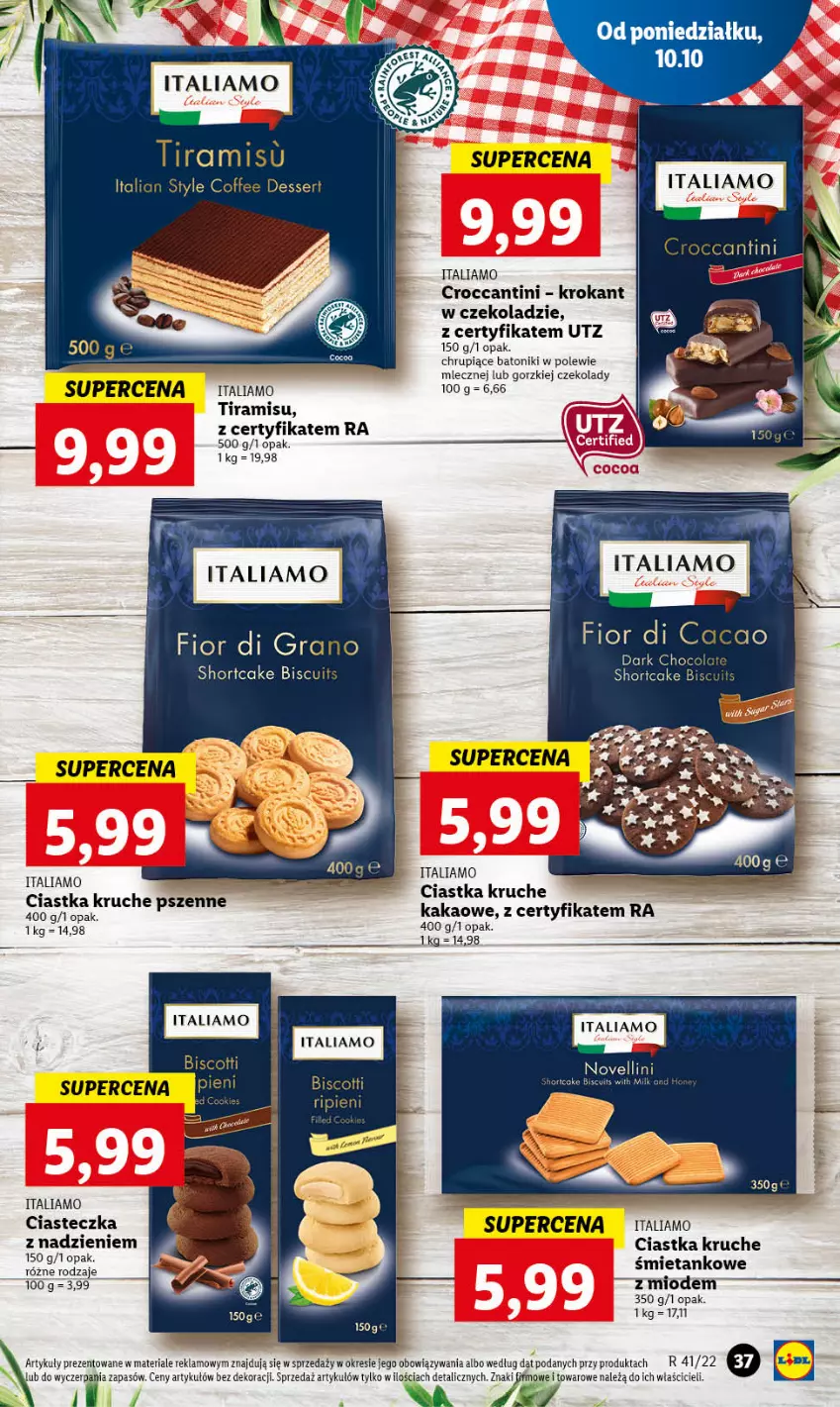 Gazetka promocyjna Lidl - GAZETKA - ważna 10.10 do 12.10.2022 - strona 40 - produkty: Baton, Ciastka, Gra, Kakao, Koc, Ser, Tonik