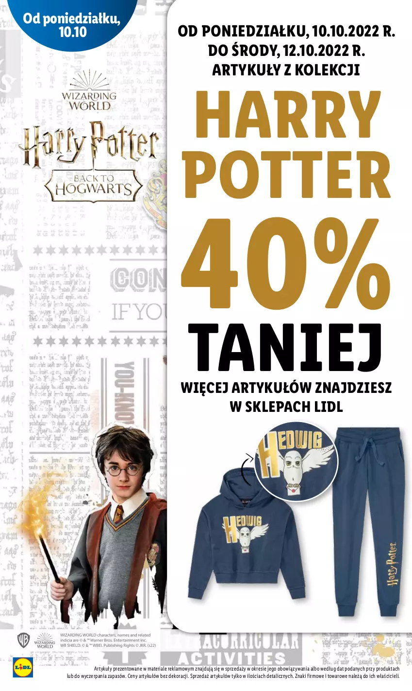 Gazetka promocyjna Lidl - GAZETKA - ważna 10.10 do 12.10.2022 - strona 78 - produkty: Harry Potter