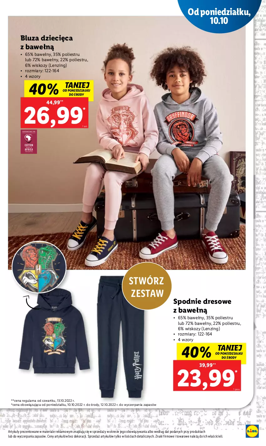 Gazetka promocyjna Lidl - GAZETKA - ważna 10.10 do 12.10.2022 - strona 79 - produkty: Bluza, Dres, Dzieci, Spodnie, Spodnie dresowe